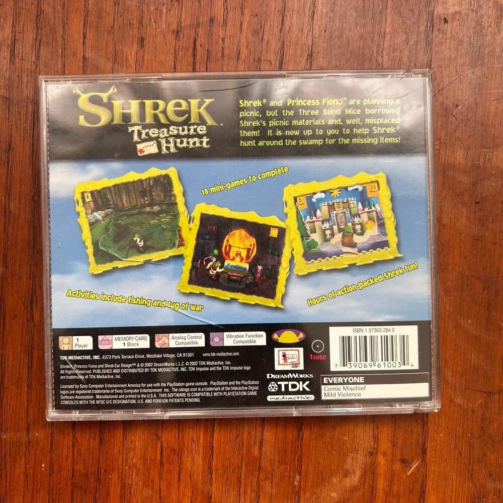 Shrek: Treasure Hunt (Sony PlayStation 1, 2002) PS1 CIB Complete
